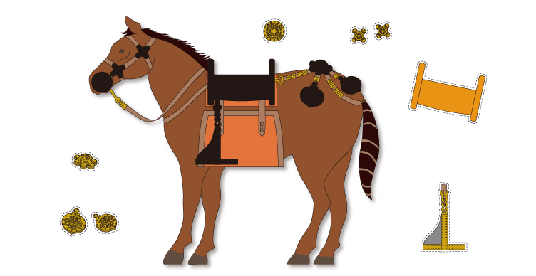 馬具パズル画像2（おうちミュージアム）