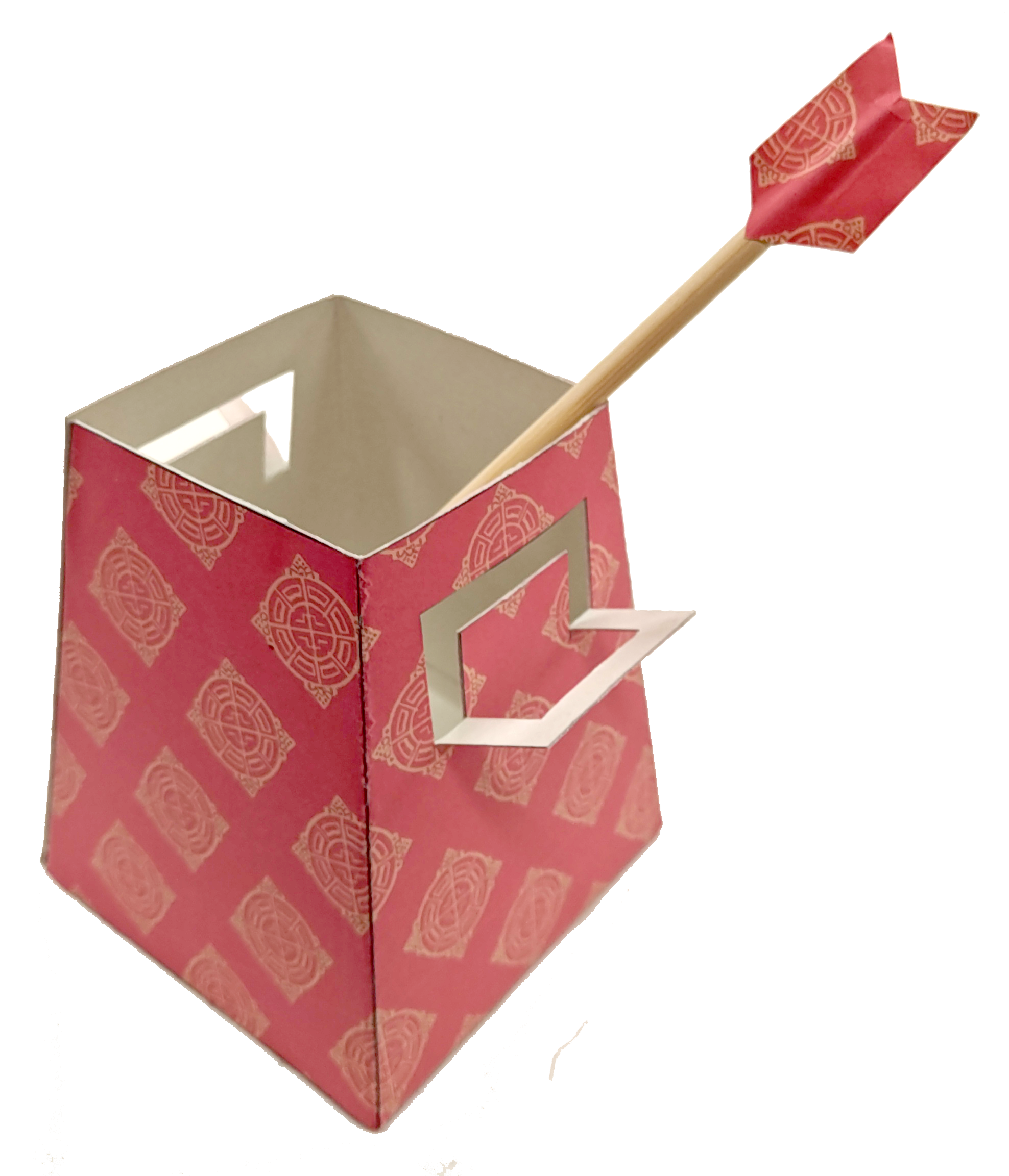 202601ここふる体験工房「ペーパークラフト投壺作り」