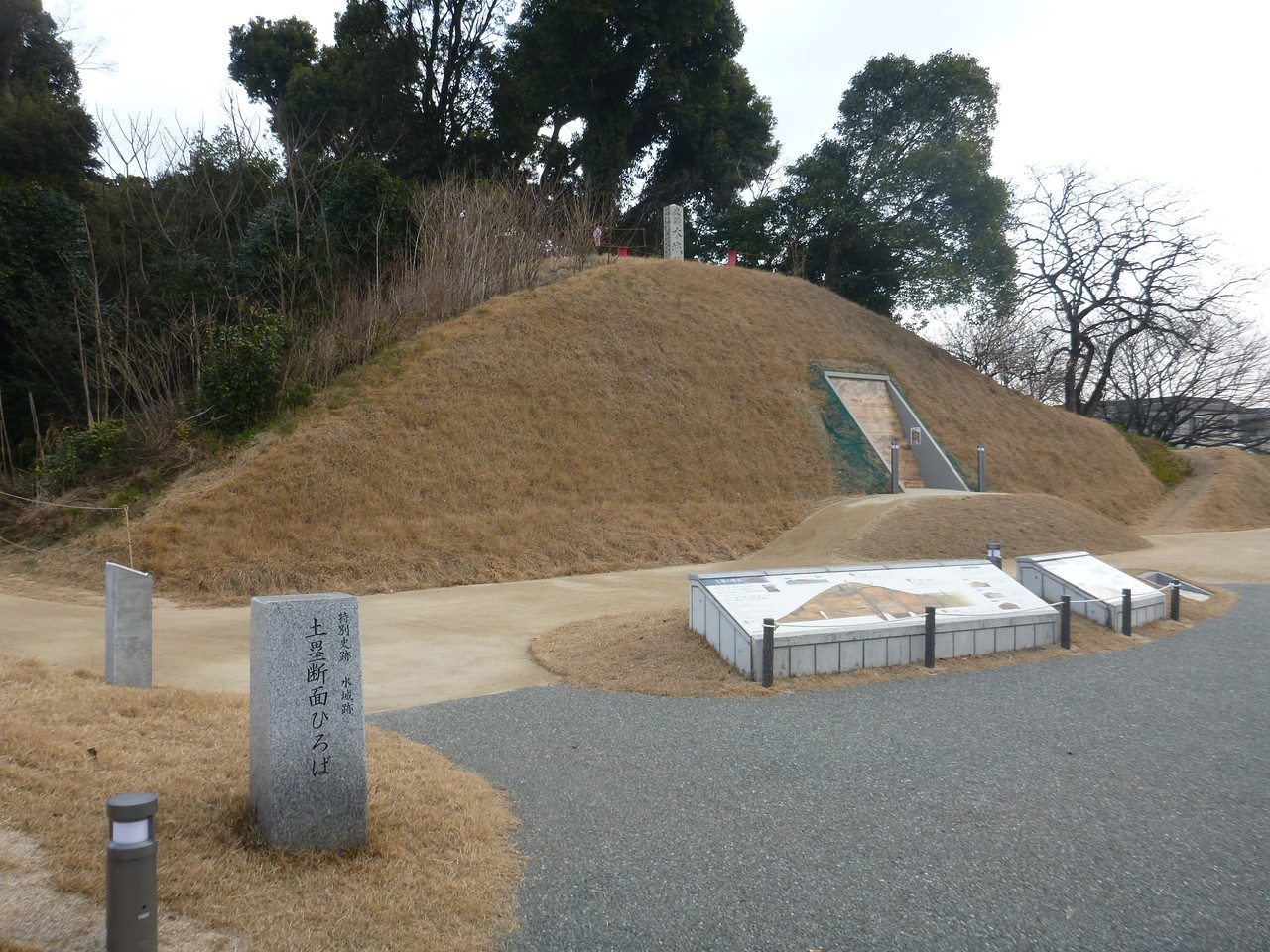 土塁断面ひろば②