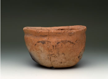 人面墨書土器①裏