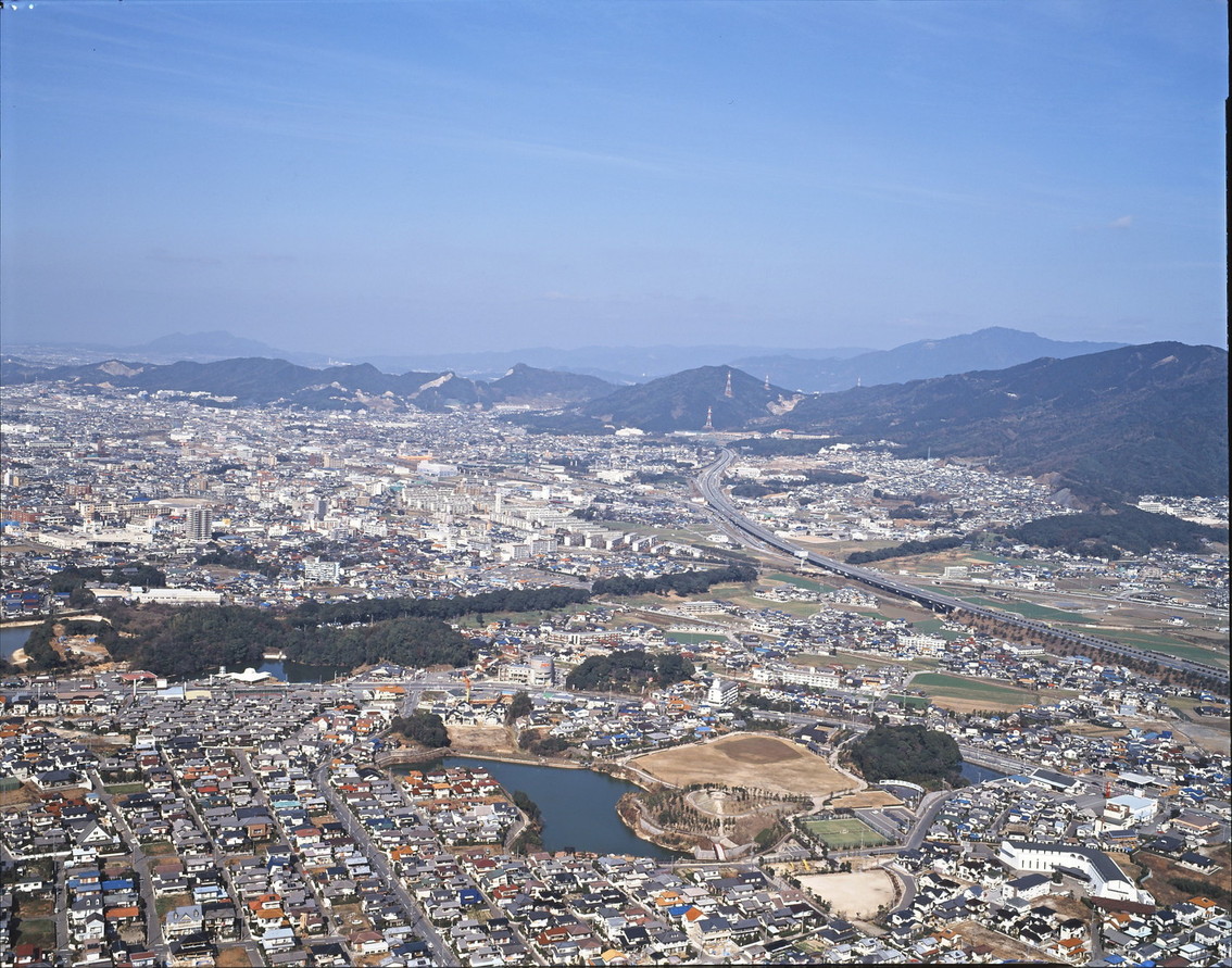 水城跡航空写真③