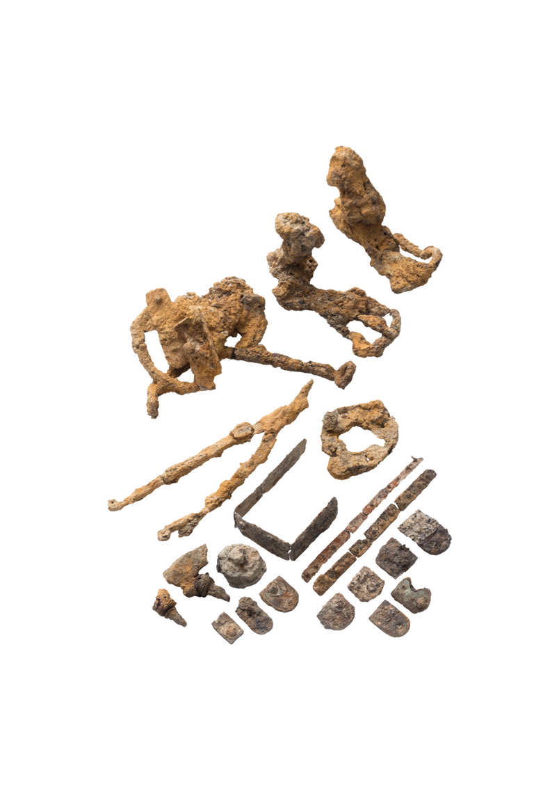 善一田18号墳出土 鉄器写真